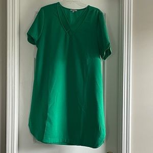Jodifl Green Dress with Criss-Cross Neck, Size L